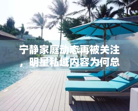 宁静家庭动态再被关注,明星私域内容为何总能引发高讨论 宁静家庭动态再被关注,明星私域内容为何总能引发高讨论